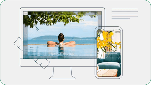 Screenshot of Hotelwize's Inspiring Design