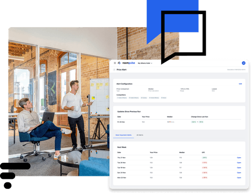 Screenshot of roompulse's platform